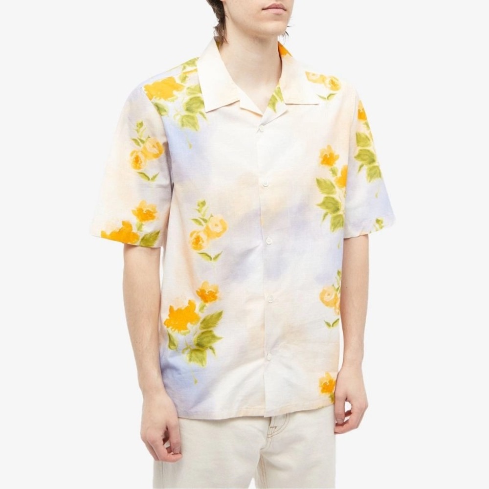 NN07 No Nationality Ole Floral‎ Vacation Shirt Multi Colour Print- Size M